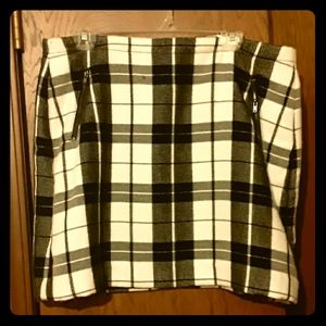 Stylus Plaid Mini Skirt